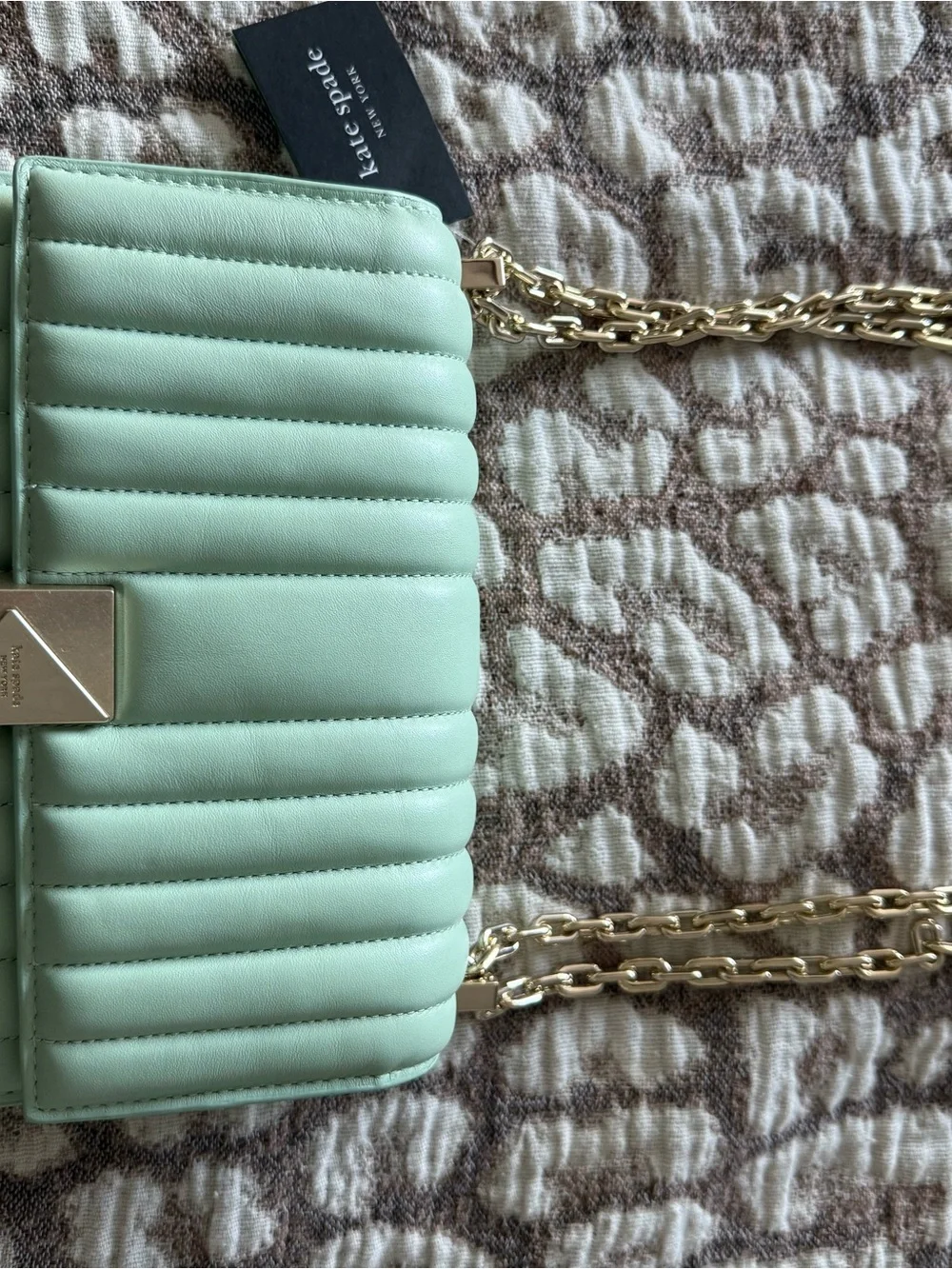 kate spade quilted mint